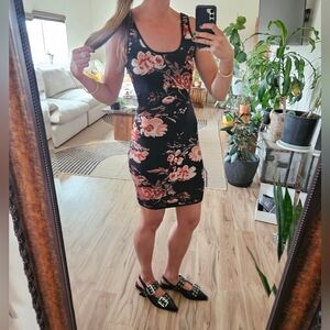 Knit floral dress large